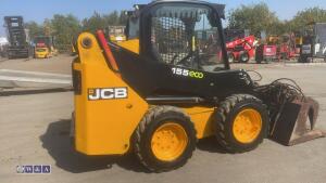 2012 JCB 155 ECO skidsteer (s/n WRKB1755611) with grapple bucket - 19