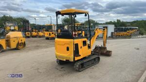 2022 JCB 16C rubber tracked excavator (s/n 3206050) with 3 buckets, blade, piped, expanding tracks & canopy - 5