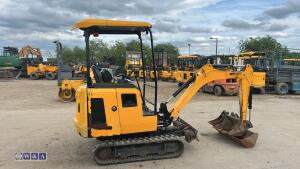 2022 JCB 16C rubber tracked excavator (s/n 3206050) with 3 buckets, blade, piped, expanding tracks & canopy - 6