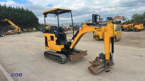2022 JCB 16C rubber tracked excavator (s/n 3206050) with 3 buckets, blade, piped, expanding tracks & canopy - 7