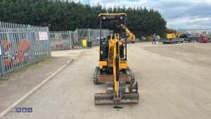 2022 JCB 16C rubber tracked excavator (s/n 3206050) with 3 buckets, blade, piped, expanding tracks & canopy - 8