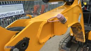 2022 JCB 16C rubber tracked excavator (s/n 3206050) with 3 buckets, blade, piped, expanding tracks & canopy - 11