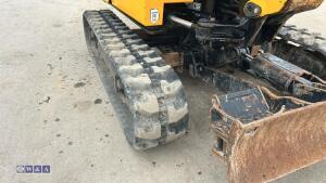 2022 JCB 16C rubber tracked excavator (s/n 3206050) with 3 buckets, blade, piped, expanding tracks & canopy - 14