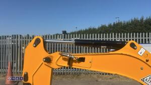 2019 JCB 15C rubber tracked excavator (s/n 2710400) with 3 buckets, blade, piped & canopy - 6