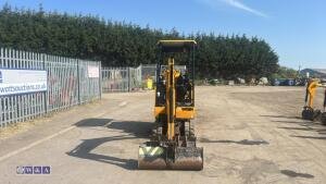 2019 JCB 15C rubber tracked excavator (s/n 2710400) with 3 buckets, blade, piped & canopy - 17