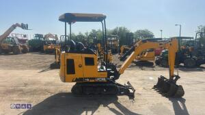 2019 JCB 15C rubber tracked excavator (s/n 2710400) with 3 buckets, blade, piped & canopy - 19