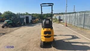 2022 JCB 8008 rubber tracked excavator (s/n 3165715) with 3 buckets, blade, piped, expanding tracks & ROPS - 4