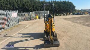 2022 JCB 8008 rubber tracked excavator (s/n 3165715) with 3 buckets, blade, piped, expanding tracks & ROPS - 8