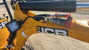 2022 JCB 8008 rubber tracked excavator (s/n 3165715) with 3 buckets, blade, piped, expanding tracks & ROPS - 10