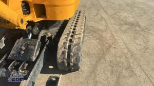 2022 JCB 8008 rubber tracked excavator (s/n 3165715) with 3 buckets, blade, piped, expanding tracks & ROPS - 13