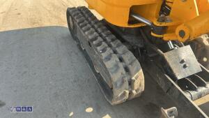 2022 JCB 8008 rubber tracked excavator (s/n 3165715) with 3 buckets, blade, piped, expanding tracks & ROPS - 14