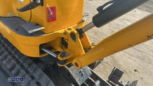 2022 JCB 8008 rubber tracked excavator (s/n 3165715) with 3 buckets, blade, piped, expanding tracks & ROPS - 15