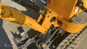 2022 JCB 8008 rubber tracked excavator (s/n 3165715) with 3 buckets, blade, piped, expanding tracks & ROPS - 16