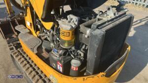 2022 JCB 8008 rubber tracked excavator (s/n 3165715) with 3 buckets, blade, piped, expanding tracks & ROPS - 20