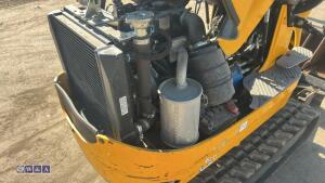 2022 JCB 8008 rubber tracked excavator (s/n 3165715) with 3 buckets, blade, piped, expanding tracks & ROPS - 21
