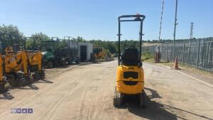 2022 JCB 8008 rubber tracked excavator (s/n 3165714) with 3 buckets, blade, piped, expanding tracks & ROPS - 4