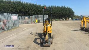 2022 JCB 8008 rubber tracked excavator (s/n 3165714) with 3 buckets, blade, piped, expanding tracks & ROPS - 7