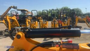 2022 JCB 8008 rubber tracked excavator (s/n 3165714) with 3 buckets, blade, piped, expanding tracks & ROPS - 10