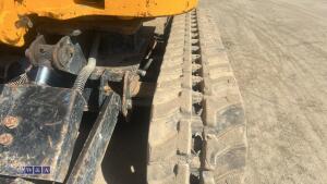 2022 JCB 8008 rubber tracked excavator (s/n 3165714) with 3 buckets, blade, piped, expanding tracks & ROPS - 12