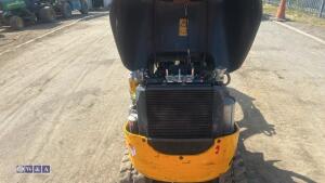 2022 JCB 8008 rubber tracked excavator (s/n 3165714) with 3 buckets, blade, piped, expanding tracks & ROPS - 14