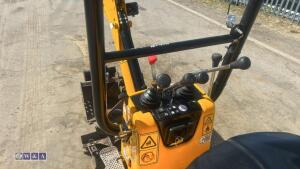 2022 JCB 8008 rubber tracked excavator (s/n 3165714) with 3 buckets, blade, piped, expanding tracks & ROPS - 18