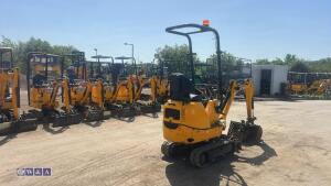 2022 JCB 8008 rubber tracked excavator (s/n 3165714) with 3 buckets, blade, piped, expanding tracks & ROPS - 21
