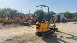 2022 JCB 8008 rubber tracked excavator (s/n 3090519) with 3 buckets, blade, piped, expanding tracks & ROPS - 4