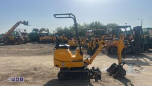 2022 JCB 8008 rubber tracked excavator (s/n 3090519) with 3 buckets, blade, piped, expanding tracks & ROPS - 5