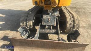 2022 JCB 8008 rubber tracked excavator (s/n 3090519) with 3 buckets, blade, piped, expanding tracks & ROPS - 9