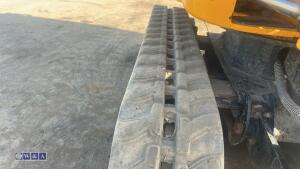 2022 JCB 8008 rubber tracked excavator (s/n 3090519) with 3 buckets, blade, piped, expanding tracks & ROPS - 10