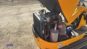 2022 JCB 8008 rubber tracked excavator (s/n 3090519) with 3 buckets, blade, piped, expanding tracks & ROPS - 13