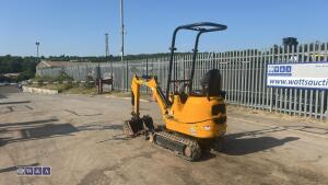 2022 JCB 8008 rubber tracked excavator (s/n 3090519) with 3 buckets, blade, piped, expanding tracks & ROPS - 16