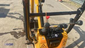 2022 JCB 8008 rubber tracked excavator (s/n 3090519) with 3 buckets, blade, piped, expanding tracks & ROPS - 23