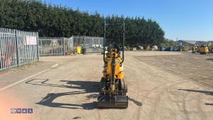 2022 JCB 8008 rubber tracked excavator (s/n 3165768) with 3 buckets, blade, piped, expanding tracks & ROPS - 7