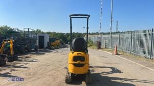 2022 JCB 8008 rubber tracked excavator (s/n 3165768) with 3 buckets, blade, piped, expanding tracks & ROPS - 9