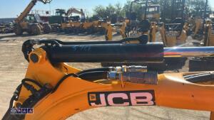 2022 JCB 8008 rubber tracked excavator (s/n 3165768) with 3 buckets, blade, piped, expanding tracks & ROPS - 10