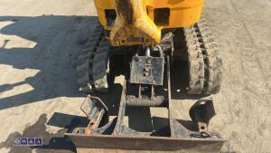 2022 JCB 8008 rubber tracked excavator (s/n 3165768) with 3 buckets, blade, piped, expanding tracks & ROPS - 11