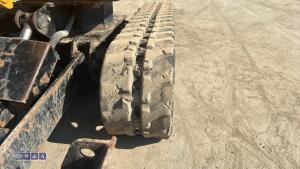 2022 JCB 8008 rubber tracked excavator (s/n 3165768) with 3 buckets, blade, piped, expanding tracks & ROPS - 16