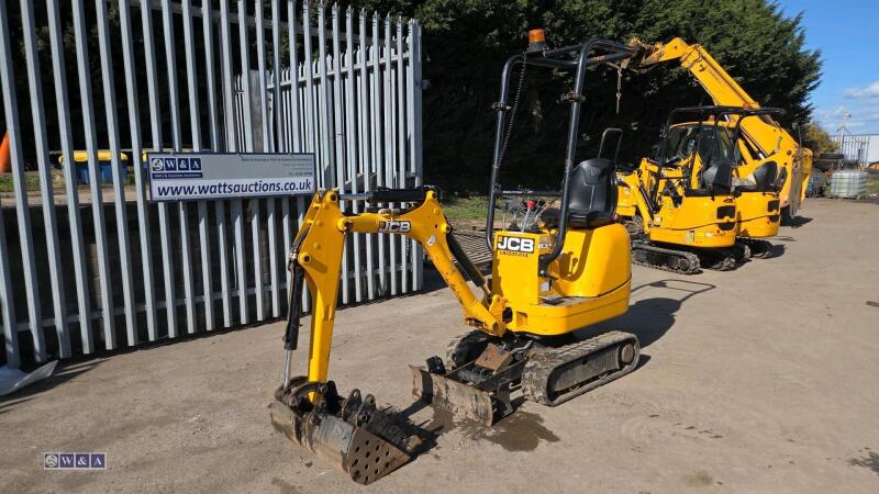 2022 JCB 8008 rubber tracked excavator (s/n 3090669) c/w 3 x buckets, blade, piped, expanding tracks & ROPS