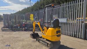 2022 JCB 8008 rubber tracked excavator (s/n 3090669) c/w 3 x buckets, blade, piped, expanding tracks & ROPS - 3