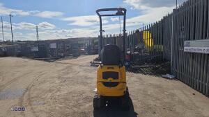 2022 JCB 8008 rubber tracked excavator (s/n 3090669) c/w 3 x buckets, blade, piped, expanding tracks & ROPS - 4