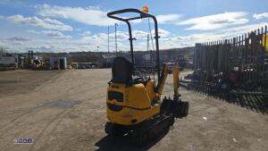 2022 JCB 8008 rubber tracked excavator (s/n 3090669) c/w 3 x buckets, blade, piped, expanding tracks & ROPS - 5