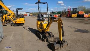 2022 JCB 8008 rubber tracked excavator (s/n 3090669) c/w 3 x buckets, blade, piped, expanding tracks & ROPS - 7