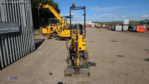 2022 JCB 8008 rubber tracked excavator (s/n 3090669) c/w 3 x buckets, blade, piped, expanding tracks & ROPS - 8