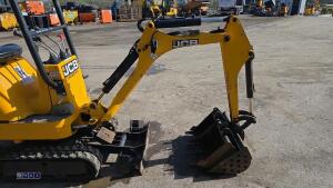 2022 JCB 8008 rubber tracked excavator (s/n 3090669) c/w 3 x buckets, blade, piped, expanding tracks & ROPS - 15