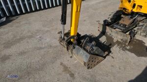 2022 JCB 8008 rubber tracked excavator (s/n 3090669) c/w 3 x buckets, blade, piped, expanding tracks & ROPS - 17