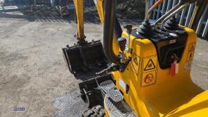 2022 JCB 8008 rubber tracked excavator (s/n 3090669) c/w 3 x buckets, blade, piped, expanding tracks & ROPS - 20