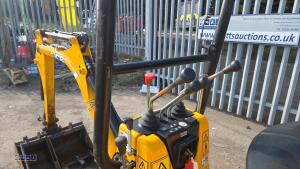 2022 JCB 8008 rubber tracked excavator (s/n 3090669) c/w 3 x buckets, blade, piped, expanding tracks & ROPS - 22