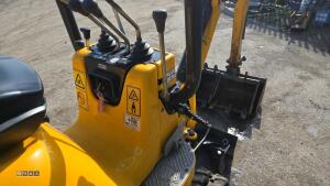 2022 JCB 8008 rubber tracked excavator (s/n 3090669) c/w 3 x buckets, blade, piped, expanding tracks & ROPS - 24
