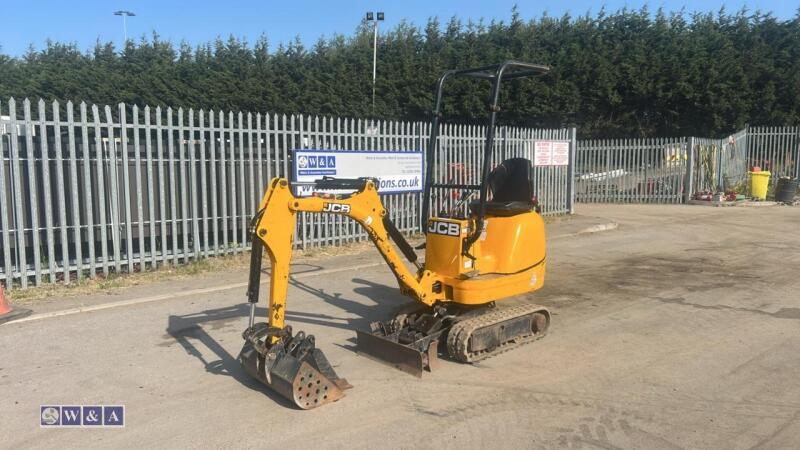 2022 JCB 8008 rubber tracked excavator (s/n 3165643) with 3 buckets, blade, piped, expanding tracks & ROPS